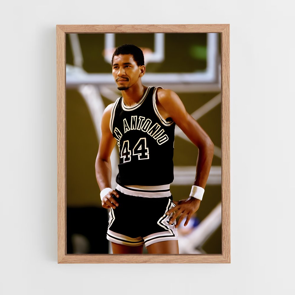 Poster George de gervin – affiche Basketball (vue 4)